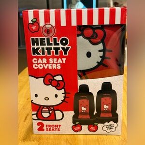 New in the Box Hello Kitty Red and Black Car Seat Covers